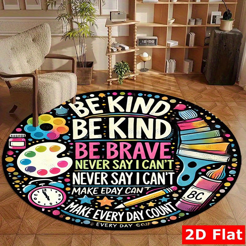 Kids Education Quote - Be Kind Be Brave Kutipan Motivasi