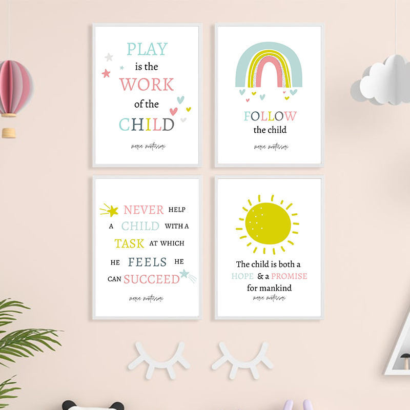 Kids Education Quote - Bermain Adalah Karya Anak-anak Kutipan Seni