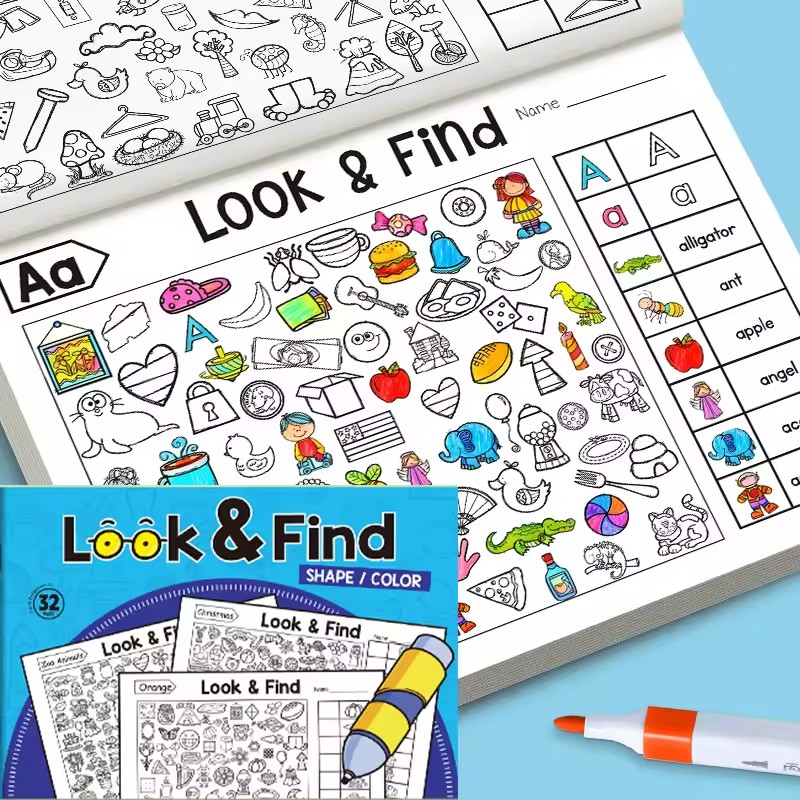 Kid Education - Buku Mewarnai Temukan dan Gambar untuk