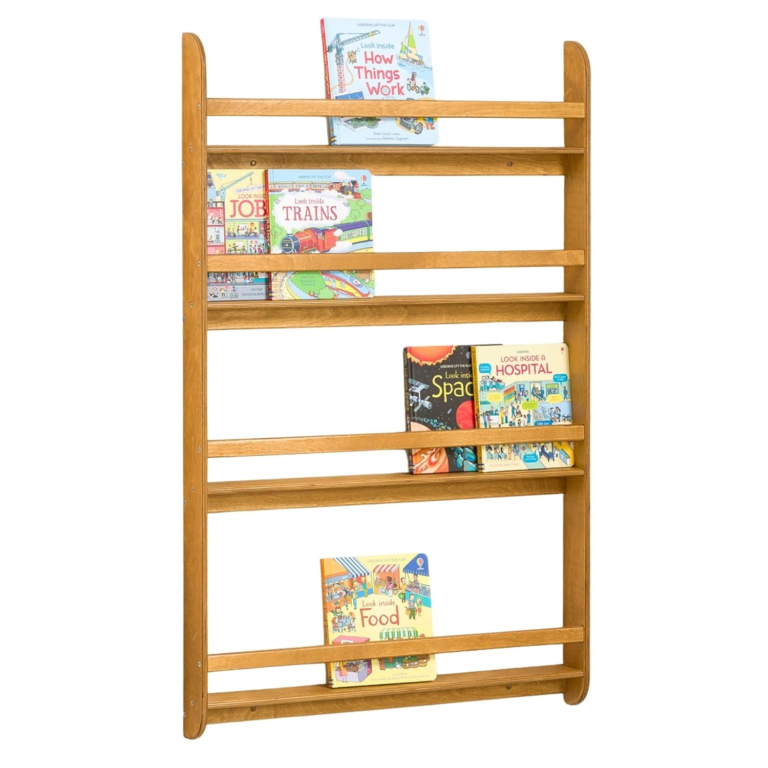 Montessori Shelf Toy - Rak Buku Dinding Montessori, Penyimpanan Mainan