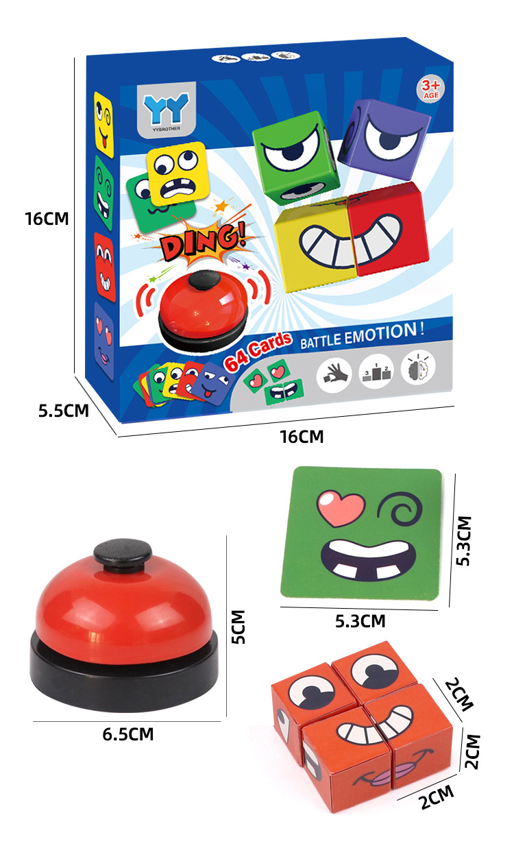 Kids Education Bell - Permainan Rubik's Cube Anak dengan Lonceng,