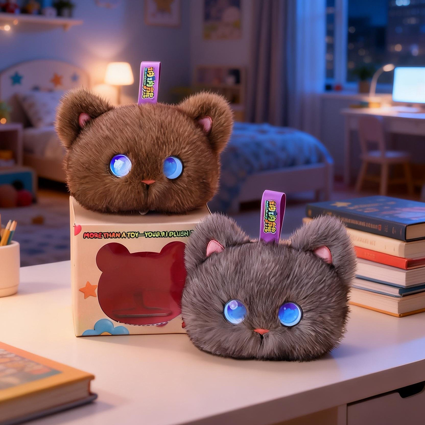 Kid Education - Mainan Kucing Boneka AI Tobot, Teman