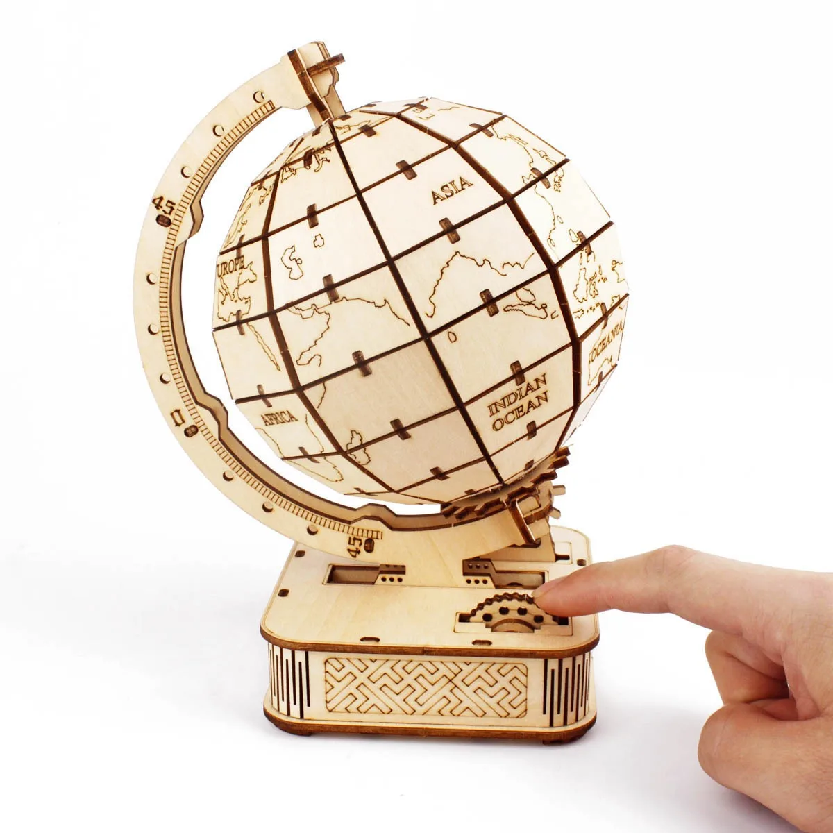 Puzzle Map World - Mainan Puzzle kayu Globe 3D Set