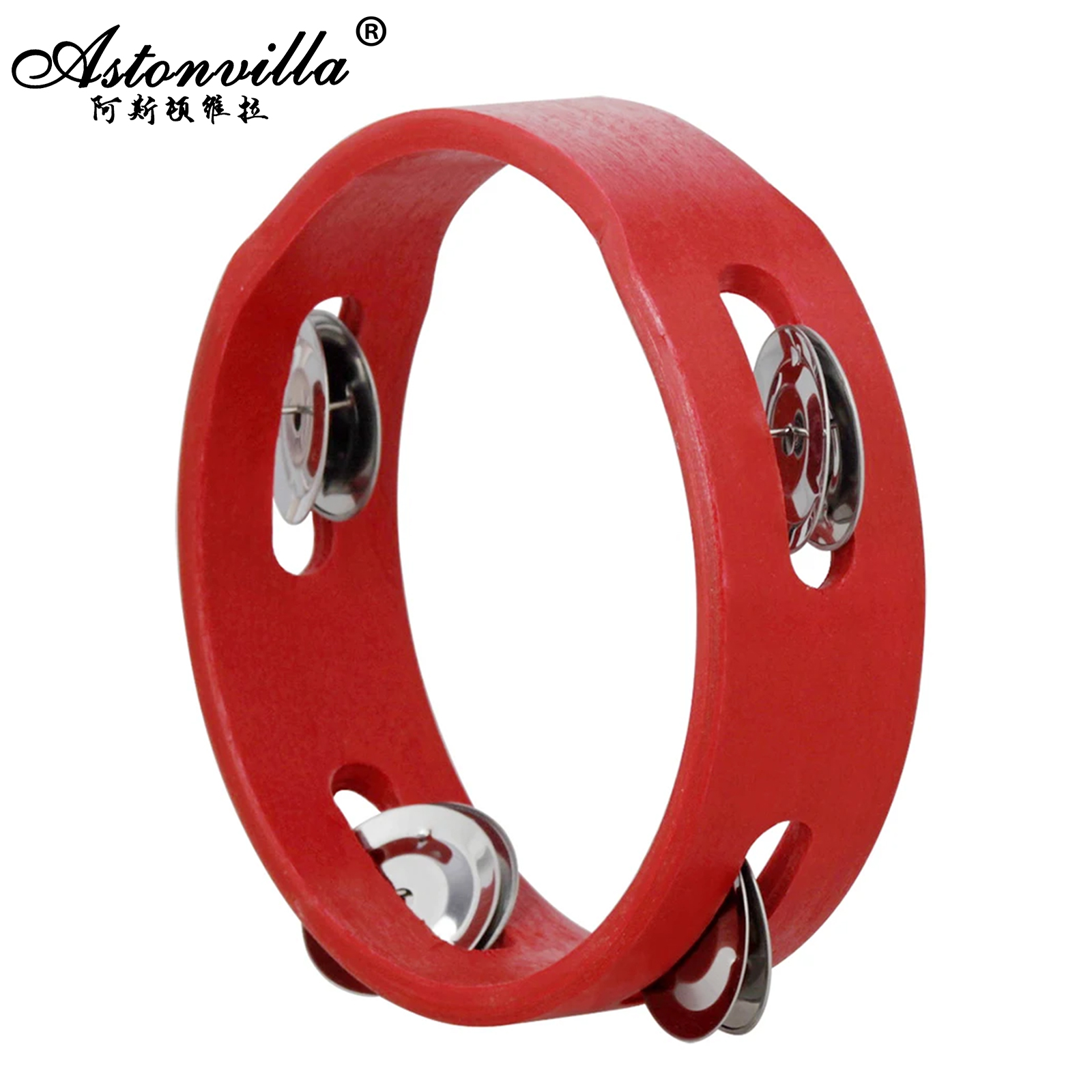 Kids Education Bell - Bel berbunyi tangan merah 6 inci,