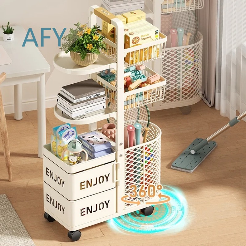 Montessori Shelf Toy - Organizer Penyimpanan Mainan Anak Multilayer untuk