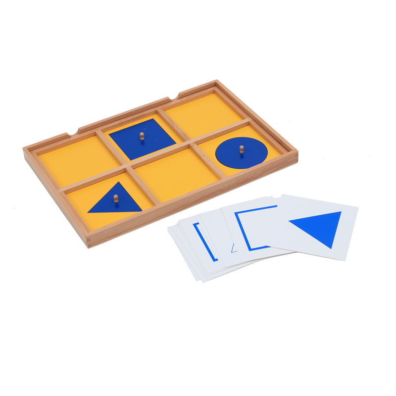 Montessori Shelf Toy - Mainan Sensorik Montessori Baki Demonstrasi Geometris