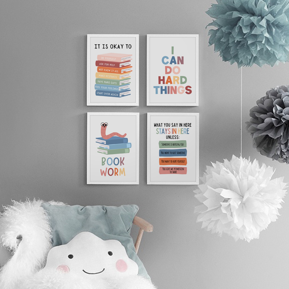 Kids Education Quote - Kutipan Pendidikan Bahasa Inggris Poster Kelas