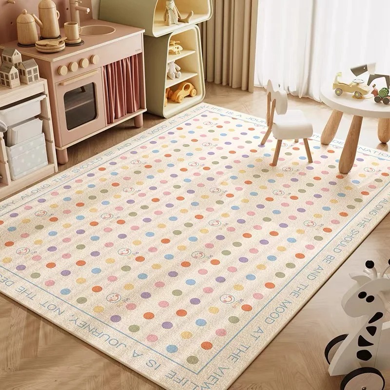 Kids Education Room - Karpet Bermain Polkadot Lucu untuk Anak,