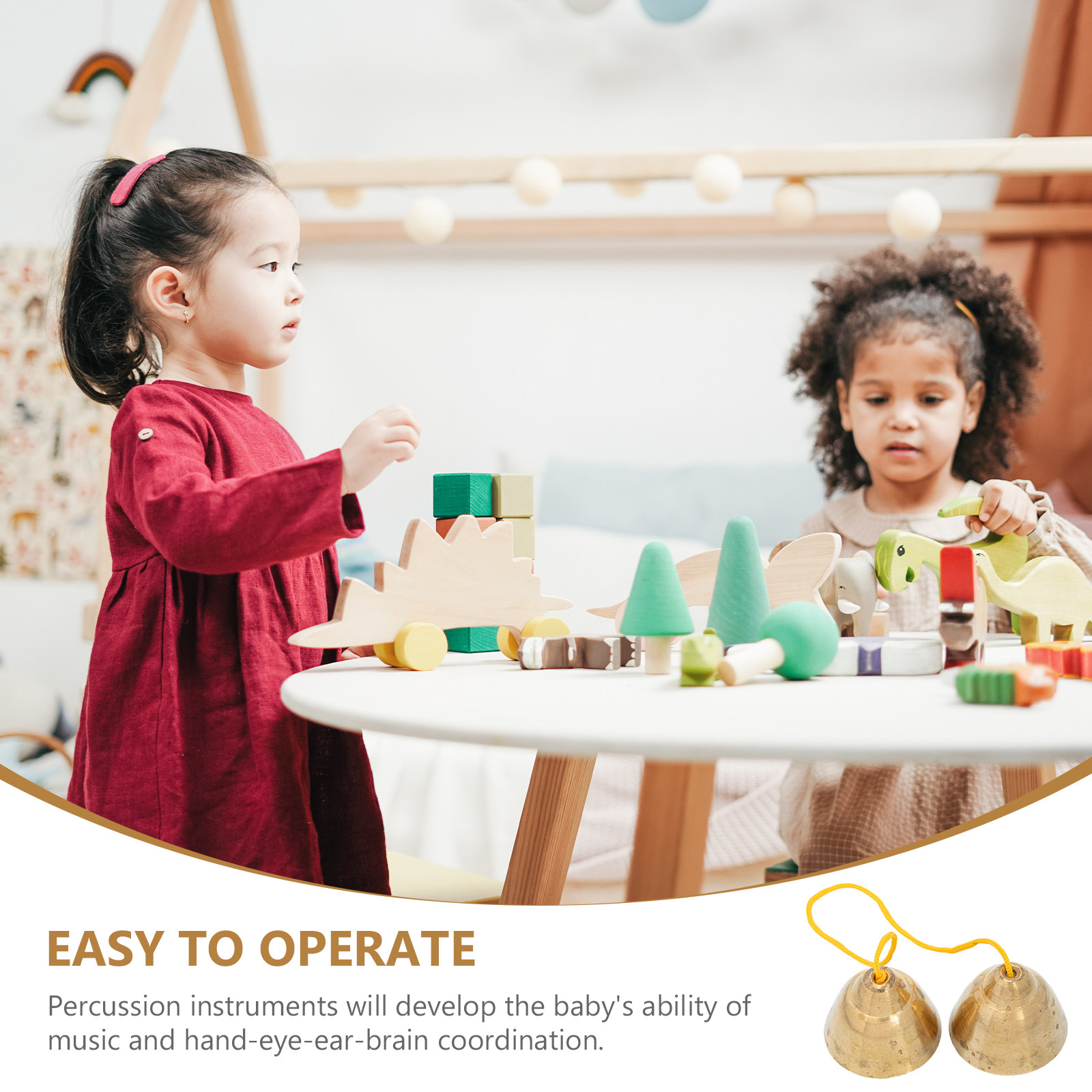 1 Pasang Bel Tembaga Premium A - Kids Education Bell ulasan dan harga