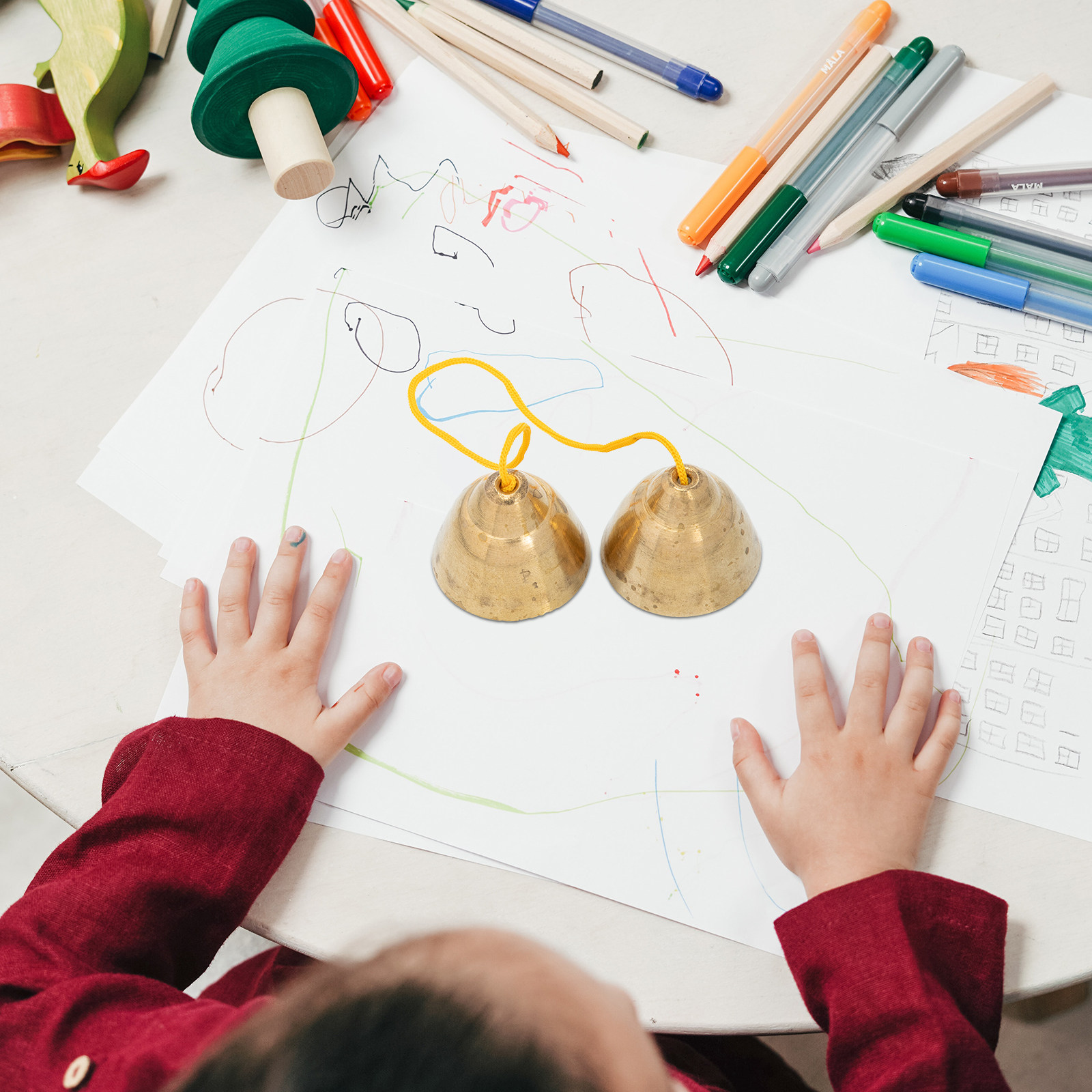 1 Pasang Bel Tembaga Premium A - Kids Education Bell ulasan dan harga