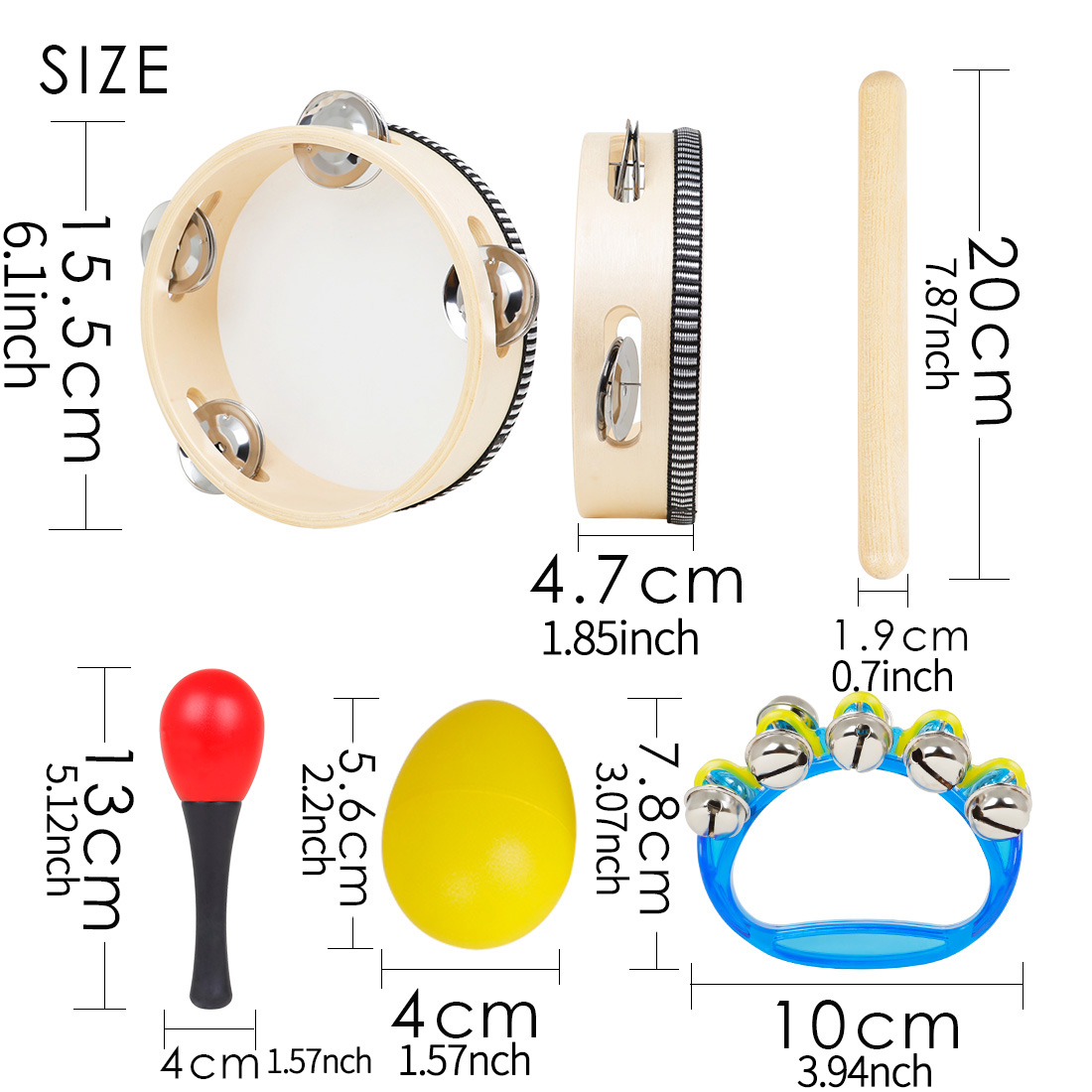 5 Buah Set Perkusi Orff Anak-a - Kids Education Bell ulasan dan harga