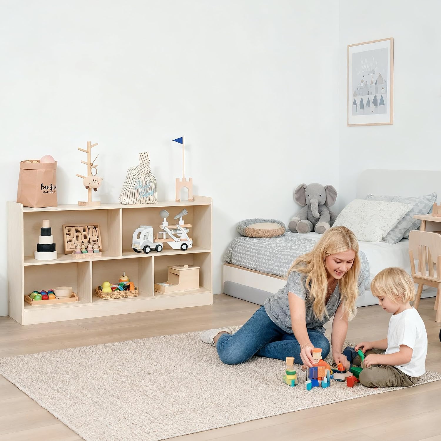 Rak Buku dan Mainan Montessori - Montessori Shelf Toy ulasan dan harga