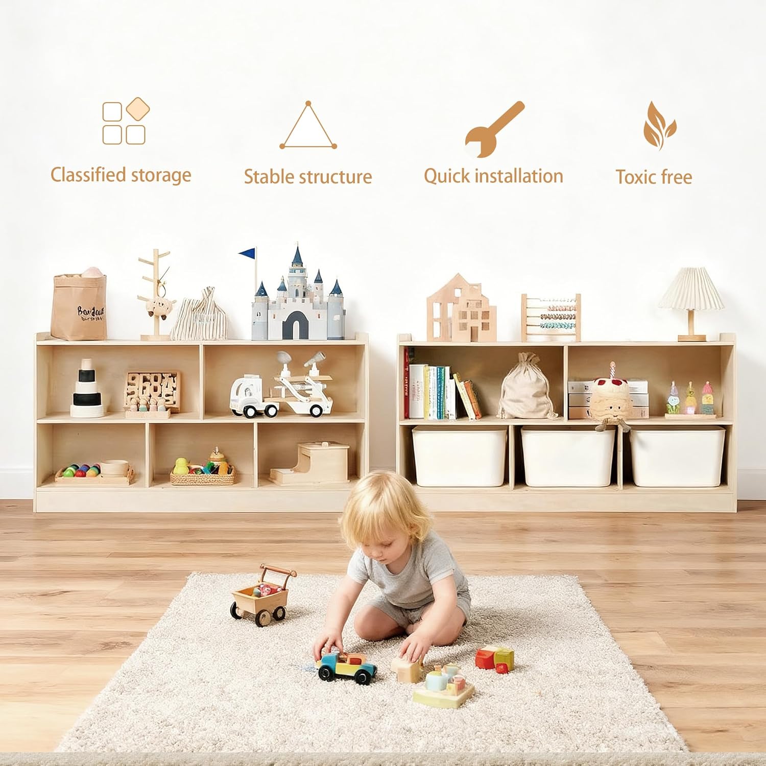 Rak Buku dan Mainan Montessori - Montessori Shelf Toy ulasan dan harga