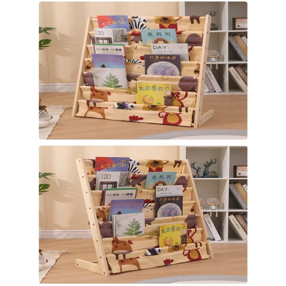 Rak Buku Kayu, Rak Penyimpanan - Montessori Shelf Toy ulasan dan harga