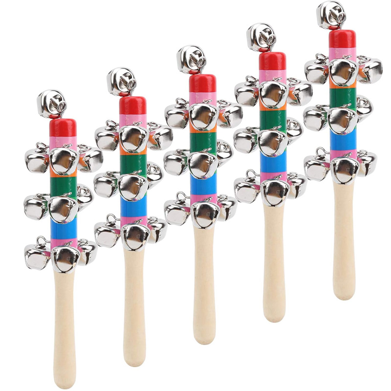 5 Buah Lonceng Tangan Jingle K - Kids Education Bell ulasan dan harga