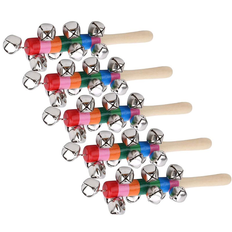 5 Buah Lonceng Tangan Jingle K - Kids Education Bell ulasan dan harga