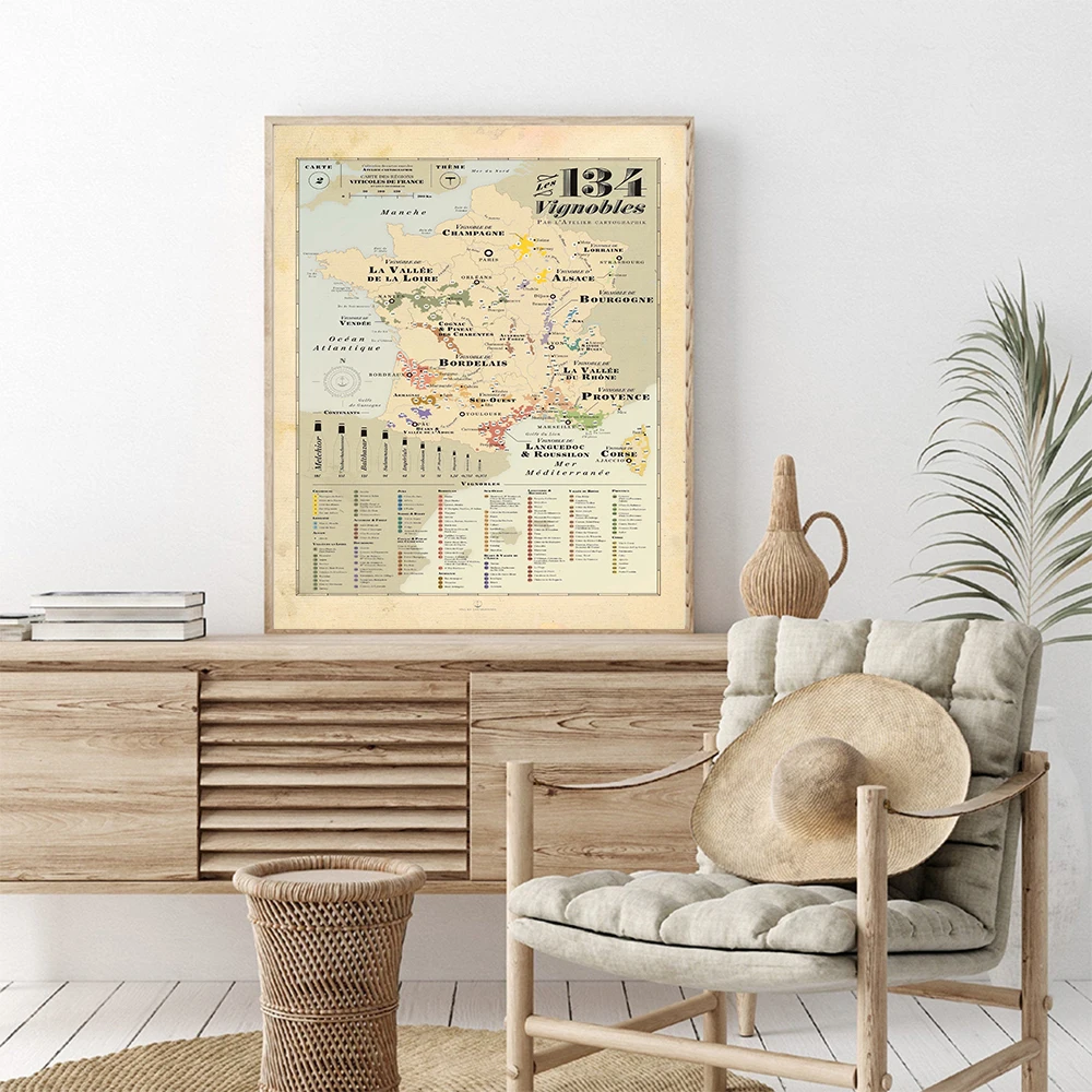 Peta Retro Eropa Kota Tanaman  - Kids Education Quote ulasan dan harga