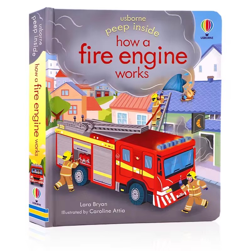 Usborne Peep Inside How A Fire - Kid Education ulasan dan harga