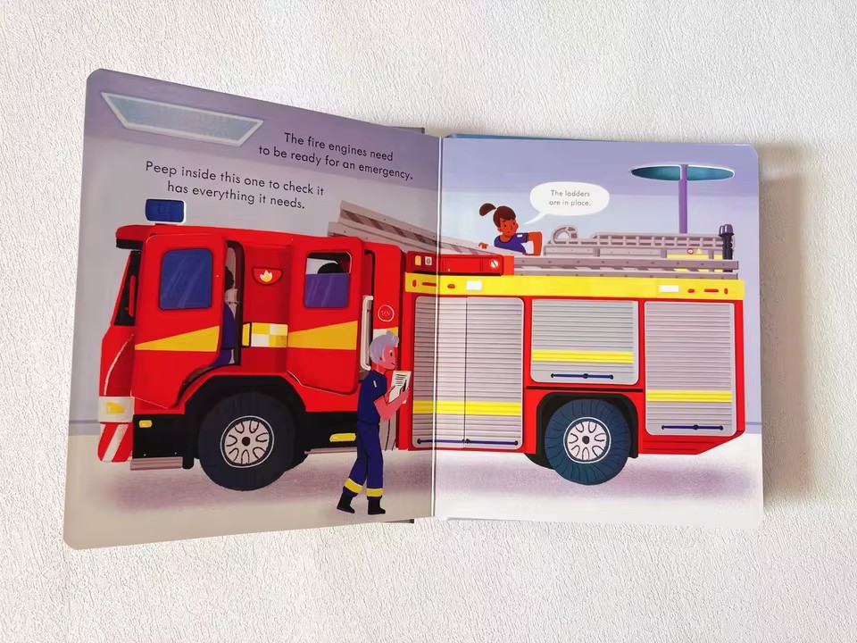 Usborne Peep Inside How A Fire - Kid Education ulasan dan harga