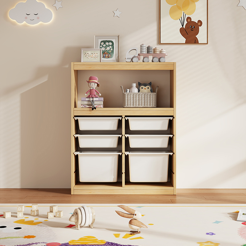 Lemari mainan Montessori anak- - Montessori Shelf Toy ulasan dan harga