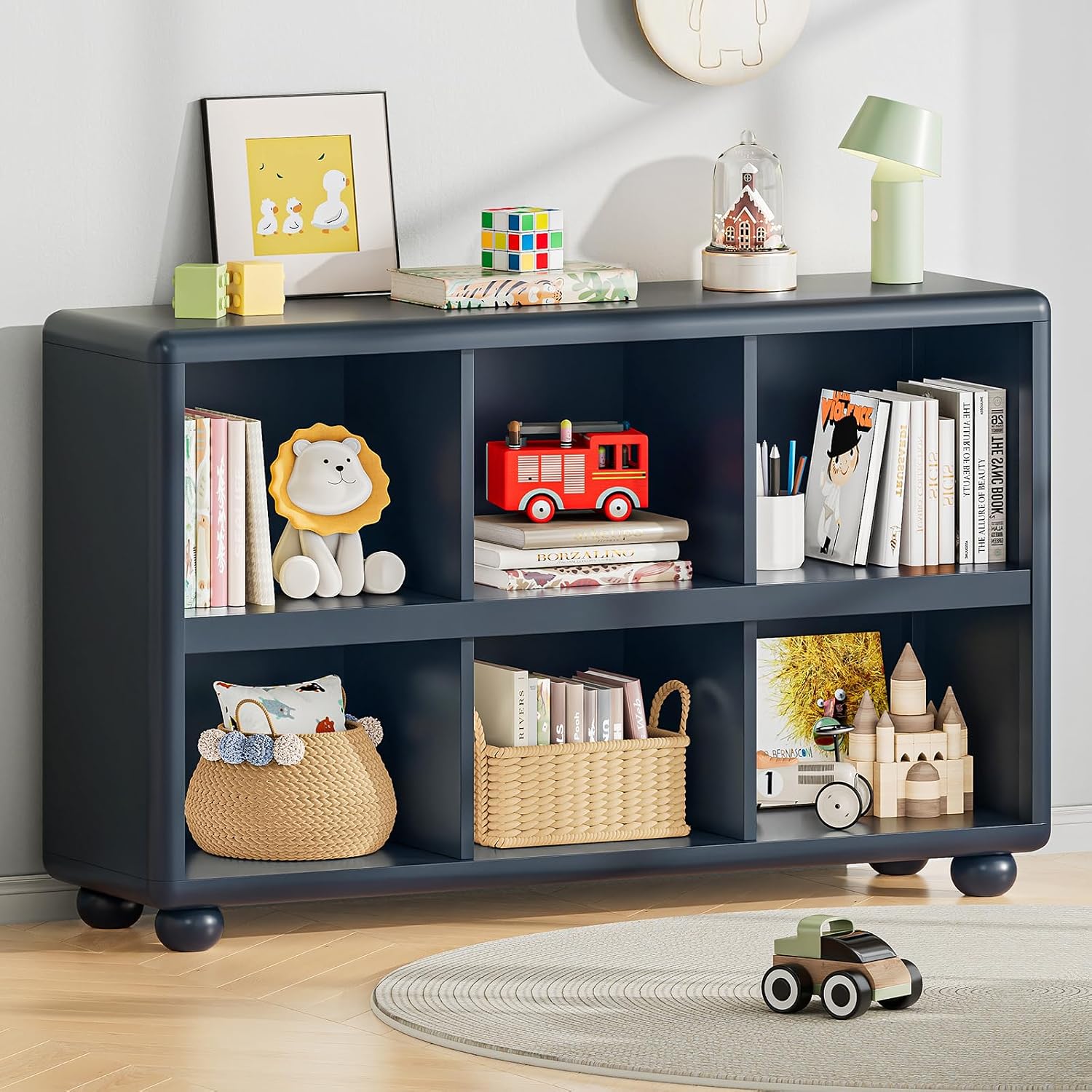 Rak Penyimpanan Anak 6-Kubus,  - Montessori Shelf Toy ulasan dan harga