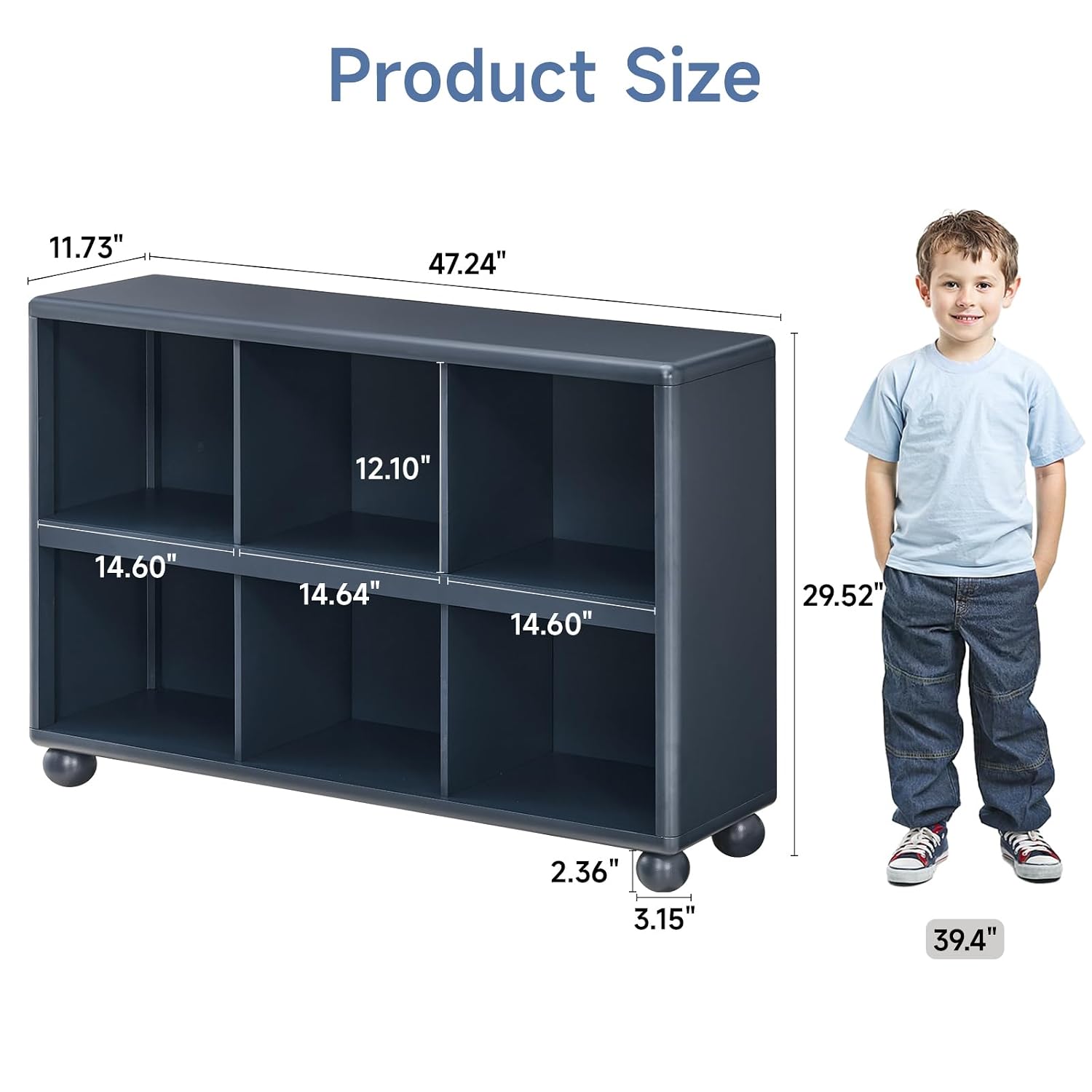 Rak Penyimpanan Anak 6-Kubus,  - Montessori Shelf Toy ulasan dan harga