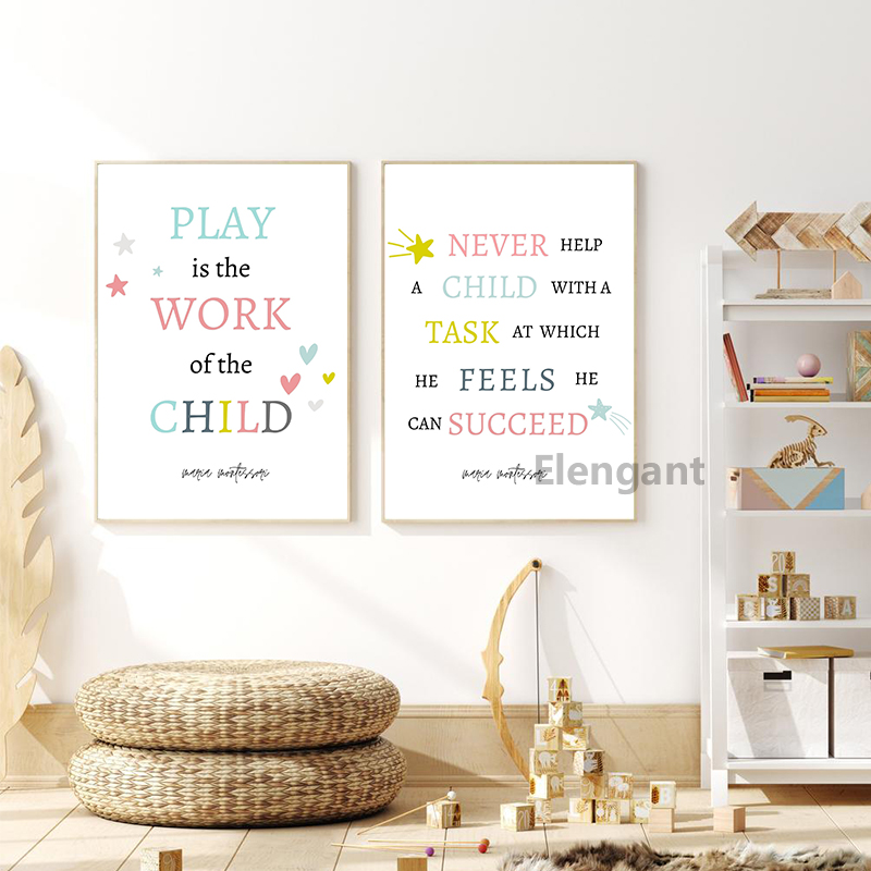 Bermain Adalah Karya Anak-anak - Kids Education Quote ulasan dan harga