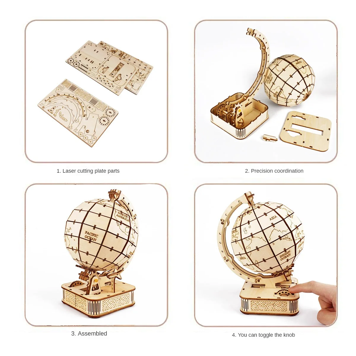 Mainan Puzzle kayu Globe 3D Se - Puzzle Map World ulasan dan harga