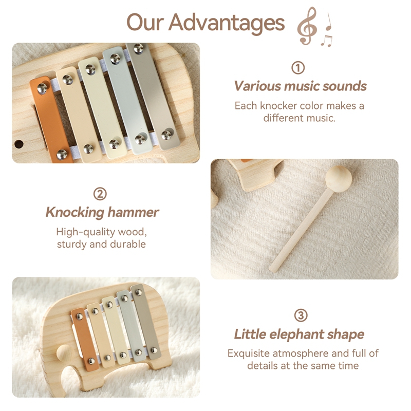 Mainan Alat Musik Kayu Gambang - Kids Education Bell ulasan dan harga