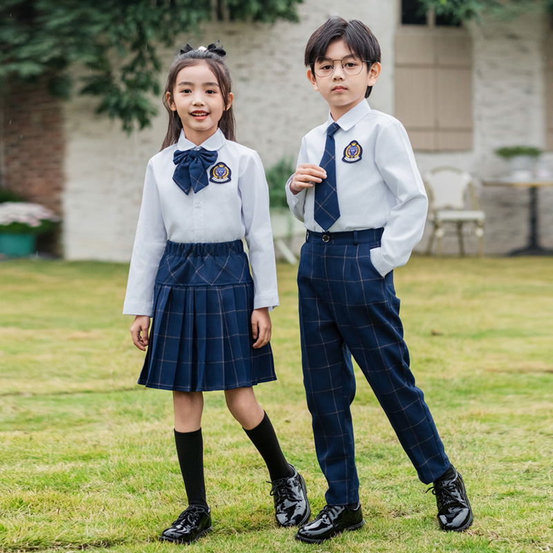 Setelan Kemeja Rompi Kotak-kot - Kids Education School ulasan dan harga