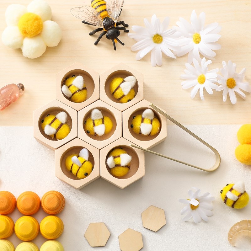 Mainan Lebah Sensorik Mainan K - Montessori Shelf Toy ulasan dan harga