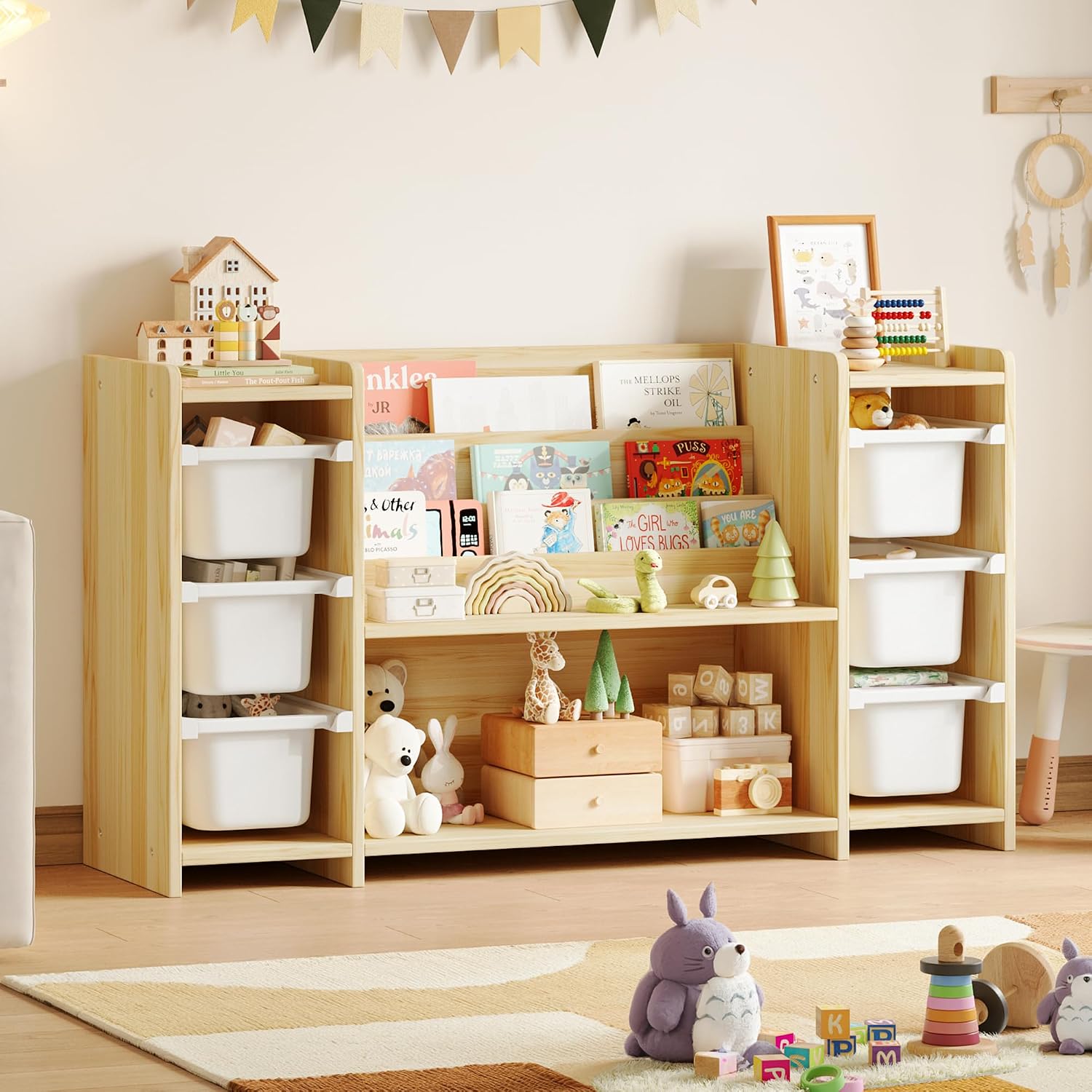 Organizer Penyimpanan Mainan A - Montessori Shelf Toy ulasan dan harga