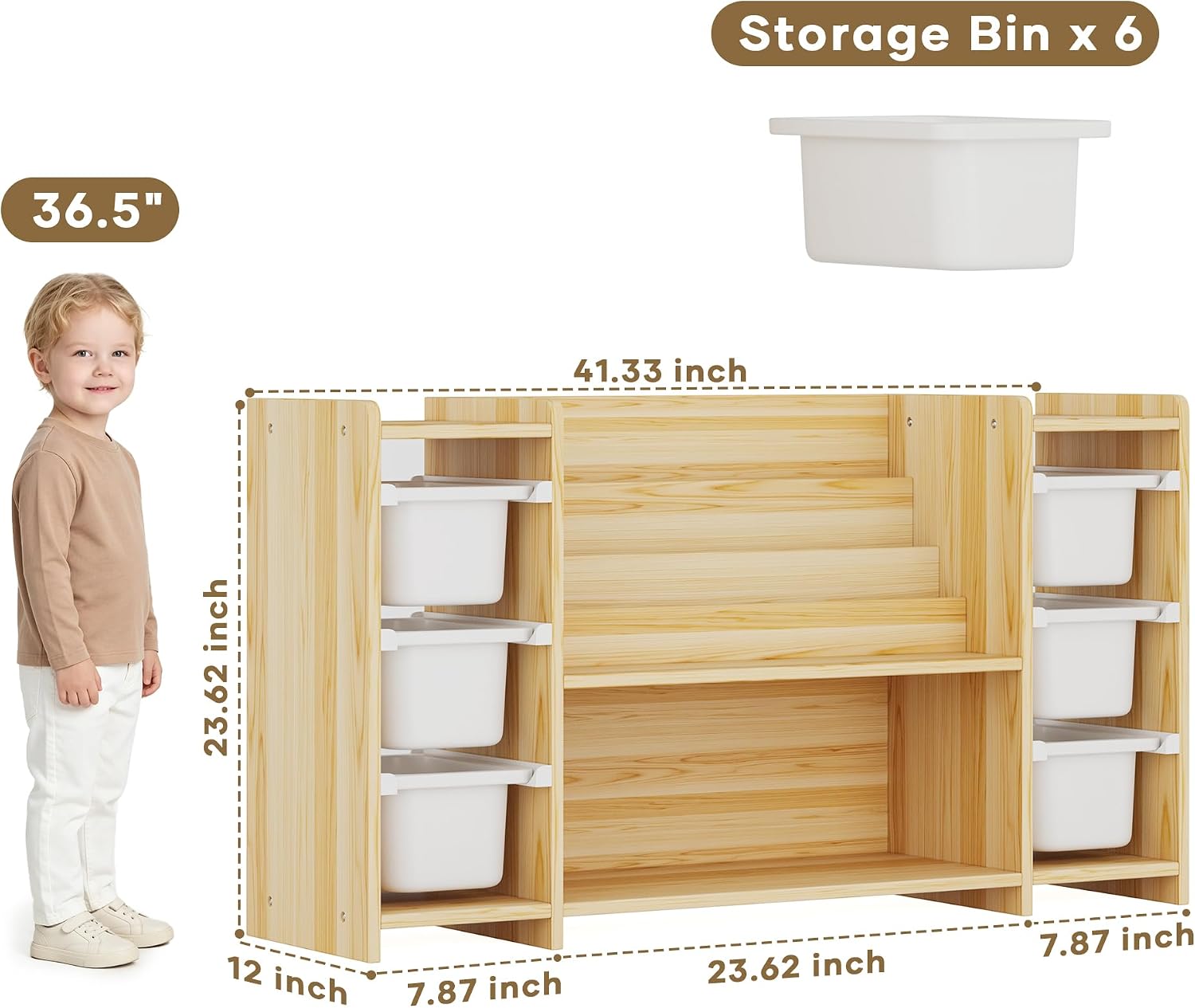 Organizer Penyimpanan Mainan A - Montessori Shelf Toy ulasan dan harga