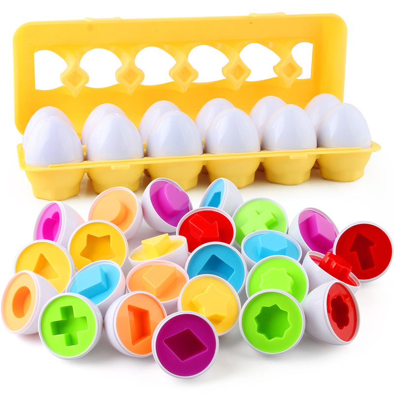 Sekrup telur 3D Puzzle monteso - Montessori Shelf Toy ulasan dan harga