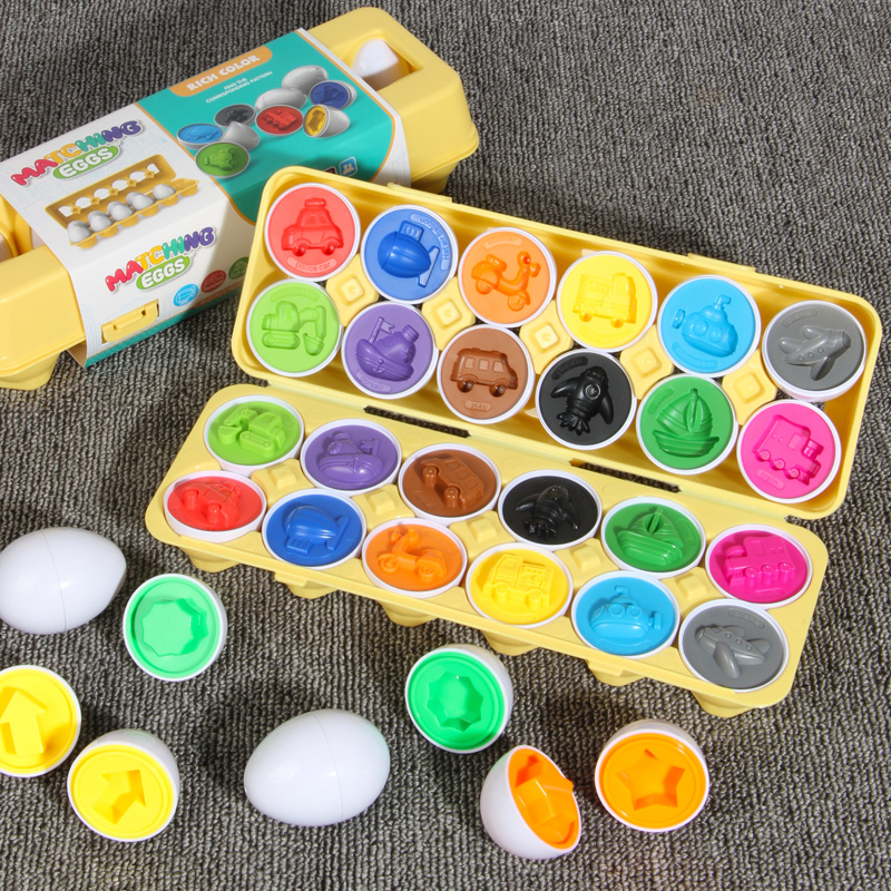 Sekrup telur 3D Puzzle monteso - Montessori Shelf Toy ulasan dan harga
