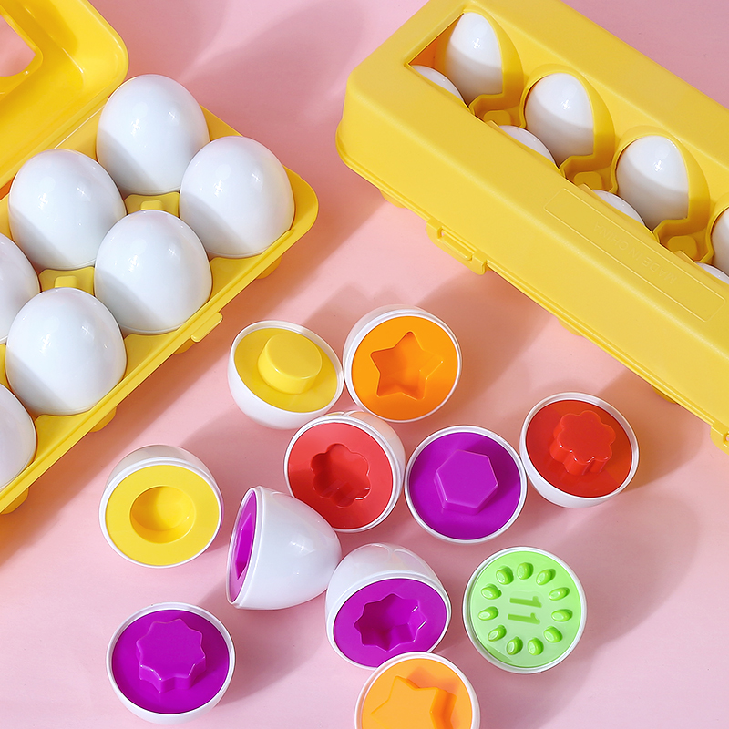 Sekrup telur 3D Puzzle monteso - Montessori Shelf Toy ulasan dan harga