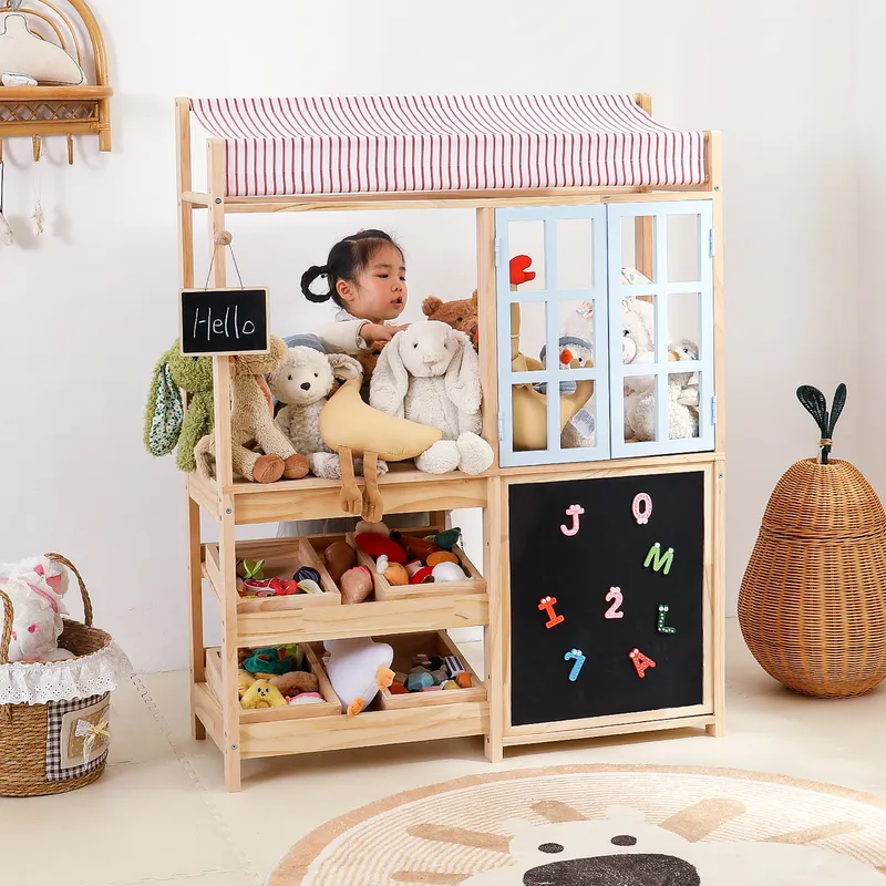 Rak Penyimpanan Mainan Anak da - Montessori Shelf Toy ulasan dan harga