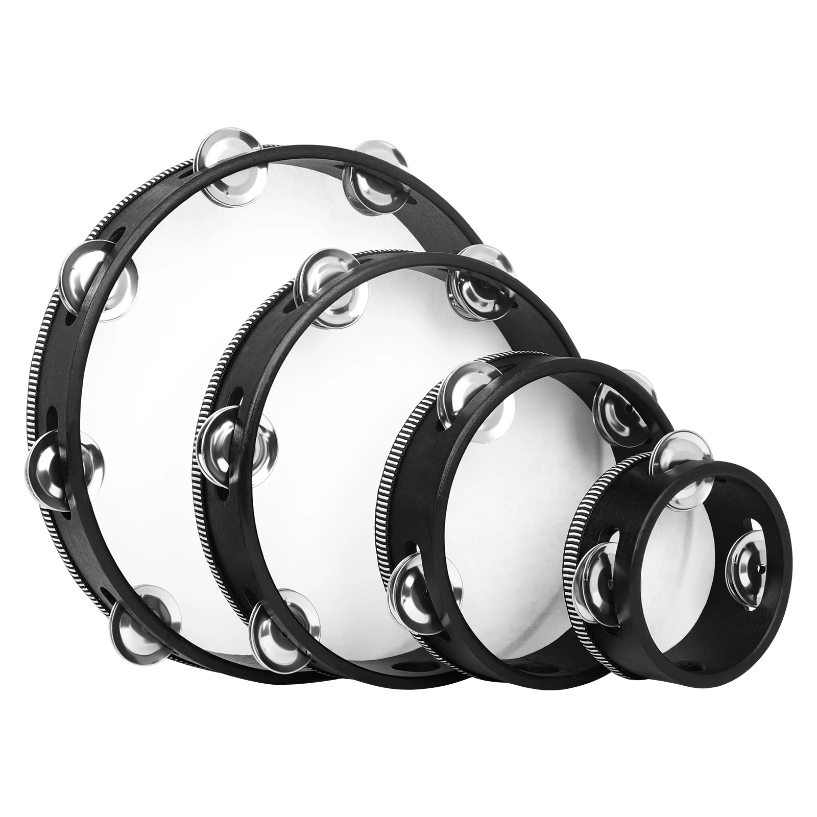 Tamborin Drum Genggam 4+6+8+10 - Kids Education Bell ulasan dan harga