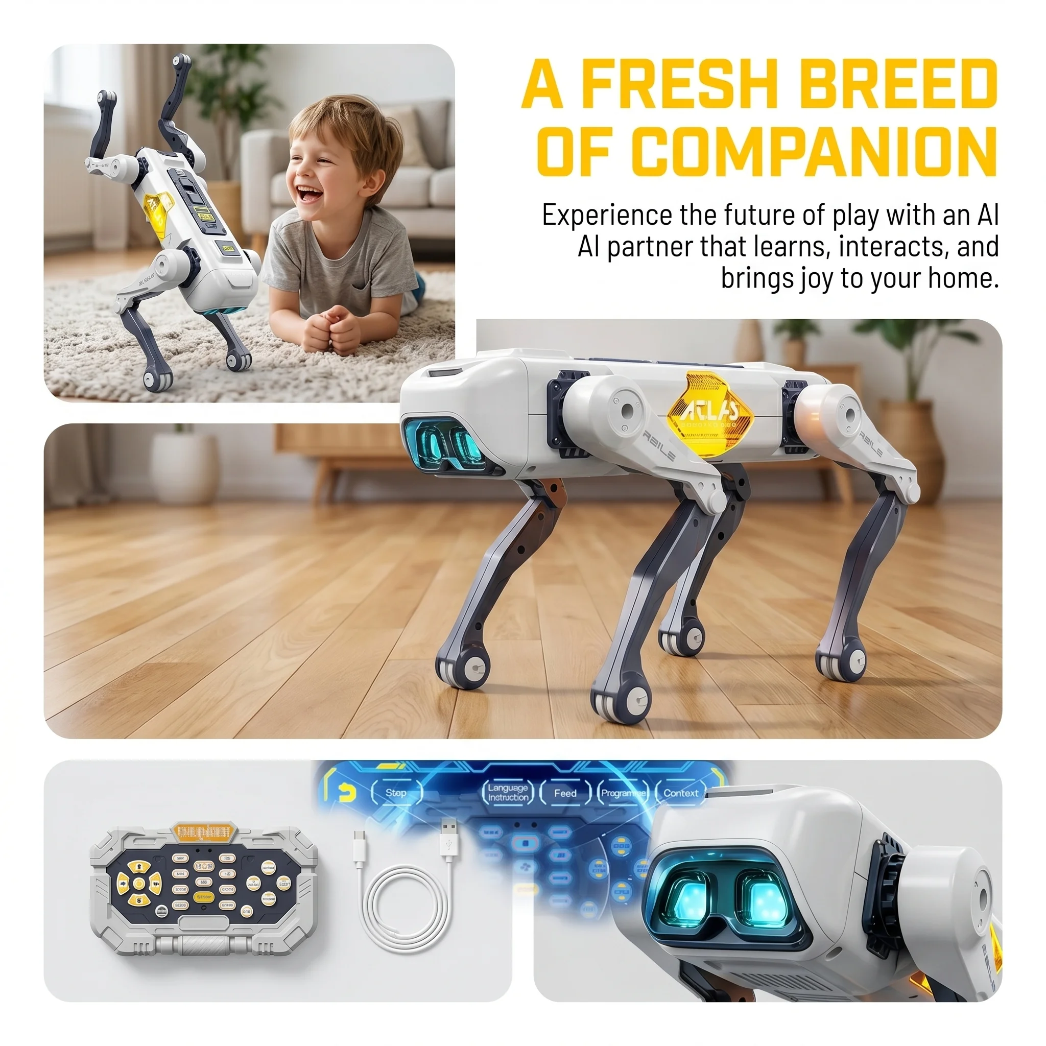 Robot Anjing Pintar AI, Kontro - Kid Education ulasan dan harga