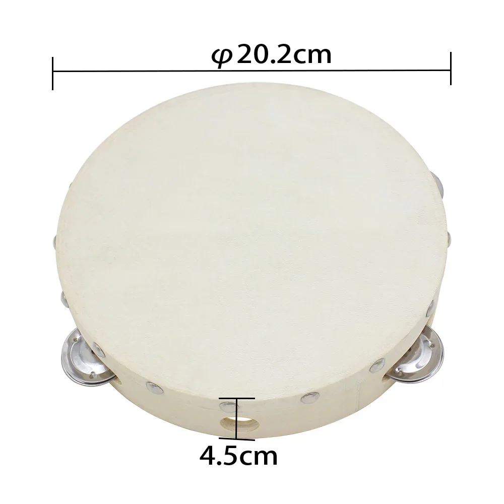 Drum Tamborin 8 inci, Drum Lon - Kids Education Bell ulasan dan harga