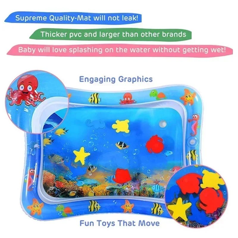 Tikar mainan air bayi, bantal  - Kids Educational Mat ulasan dan harga