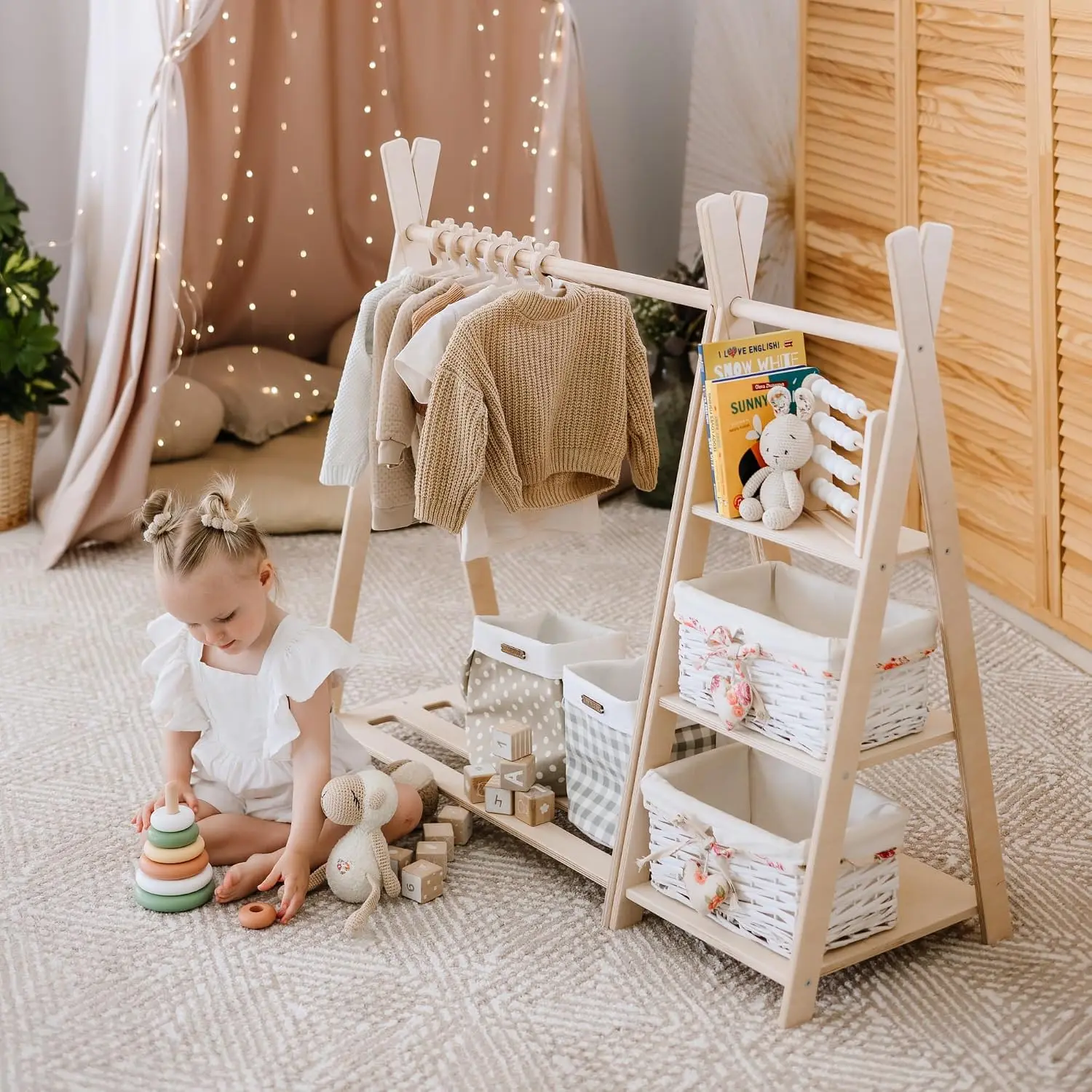 Penyimpanan Mainan + Lemari Mo - Montessori Shelf Toy ulasan dan harga