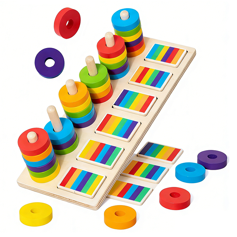 Permainan Pencocokan Warna Pel - Montessori Shelf Toy ulasan dan harga